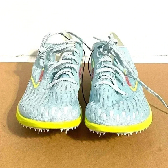 Brooks ELMN8 M8 W9.5 Unisex Running Shoe Blue Glow/Nightlife/Red (1000431D467) - Picture 3 of 16